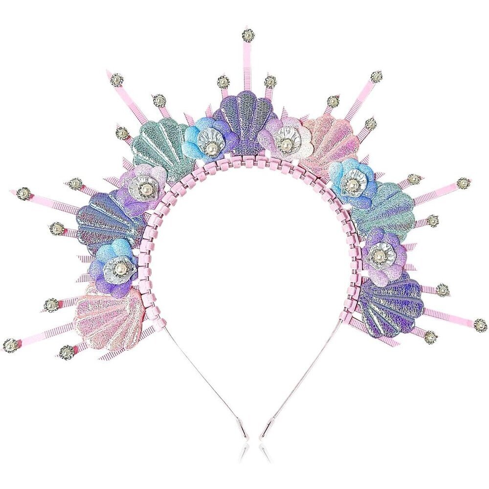 Mermaid Headband Seashell Crown Women Costume Festival Cosplay Accessory